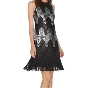 NWT WHBM SLEEVELESS SEQUIN FRINGE SHIFT DRESS